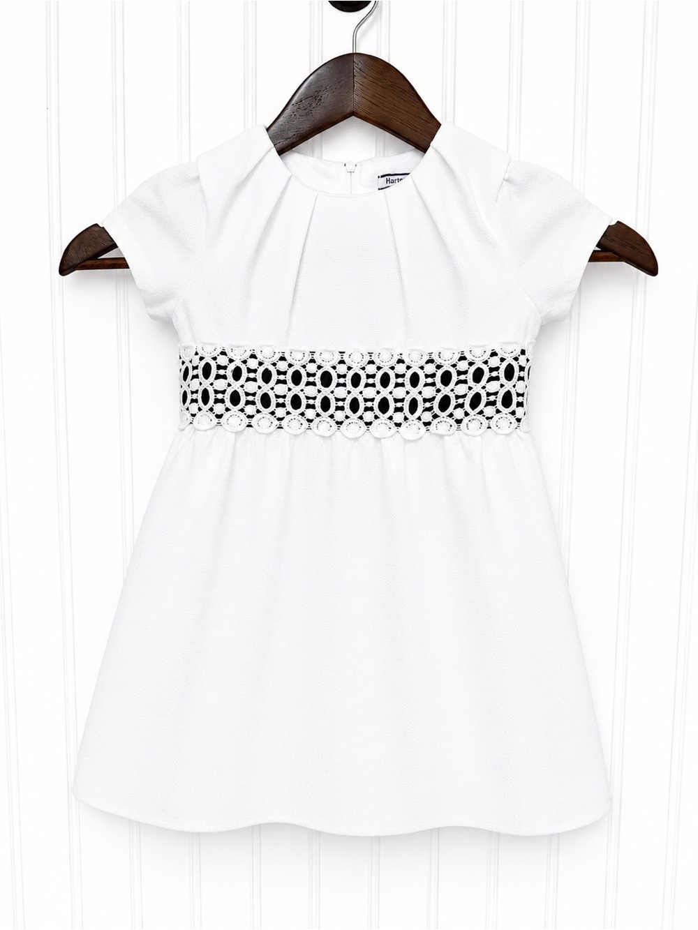 Hartstrings Girls Special Occasion Dress Size 3T Flower Girl Lace Waist